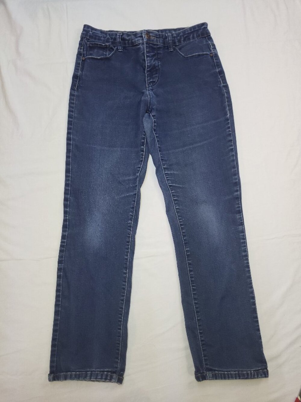 Santana Blue Denim Jeans Size 10 x 30 Straight Leg Casual Pants